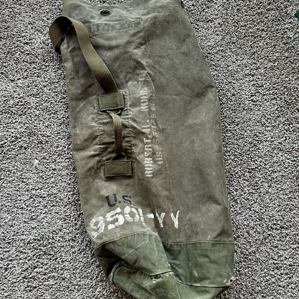 Olive Green  1940’s Military Duffle Bag